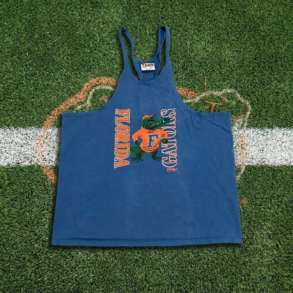Vintage Florida Gators Stringer Tank Top Y-Back Muscle Shirt Team Edition XXL